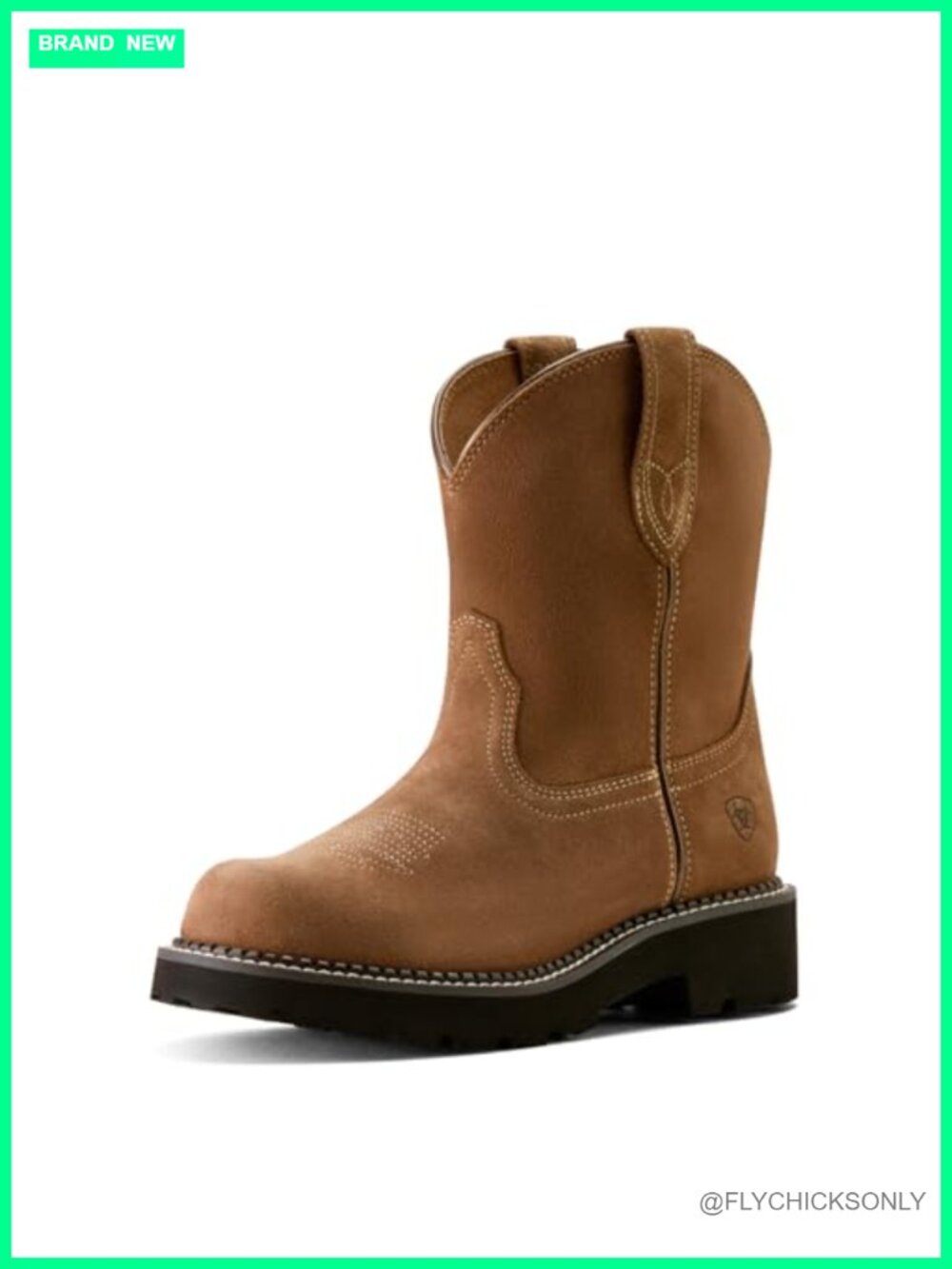 Suede Western Cowboy Boots Slouch Mid-Calf Calf High Block Heel